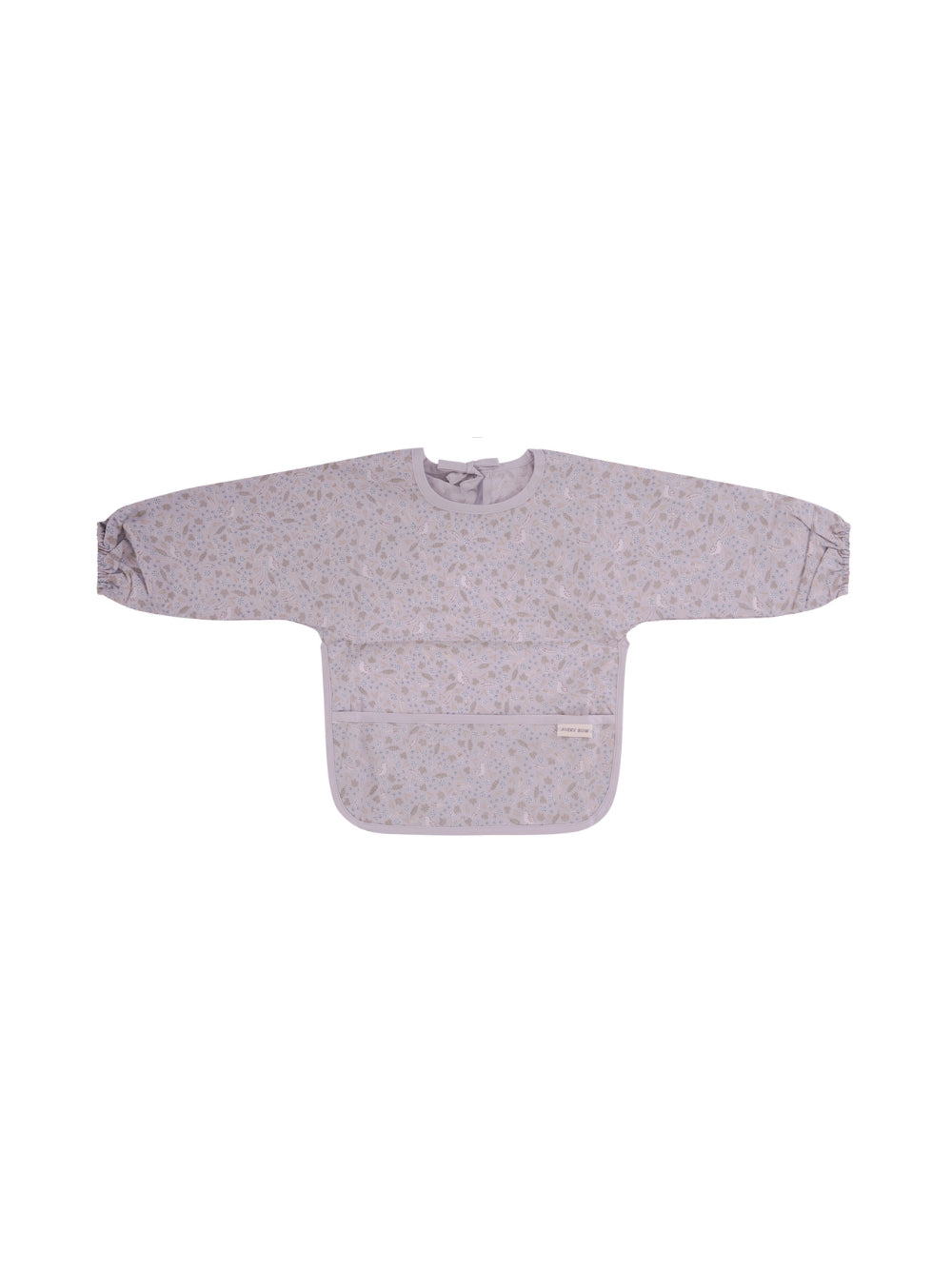 Bavaglino con maniche per neonati Avery Row verde con stampa naturalistica all-over SLBNTR NATURE TRAIL AVERY ROW KIDS