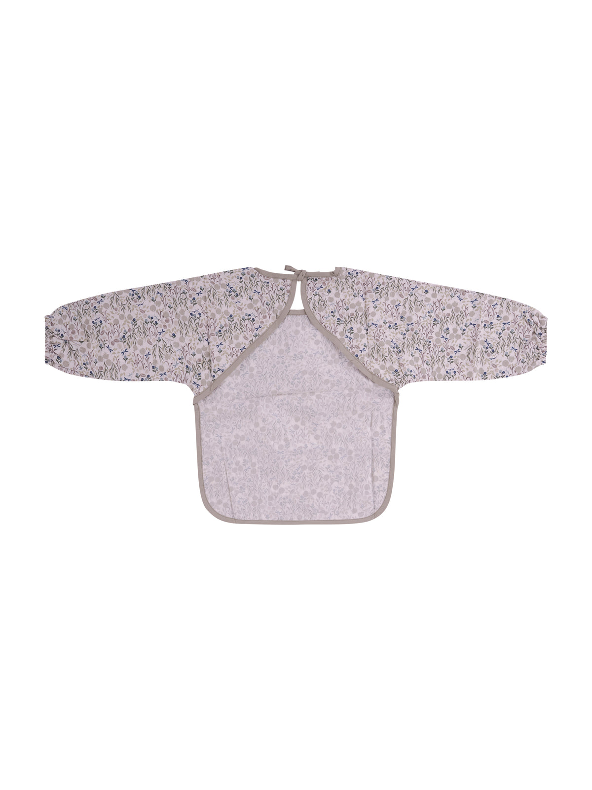 Bavaglino con maniche per neonati Avery Row verde con stampa naturalistica SLBRIV RIVERBANK AVERY ROW KIDS