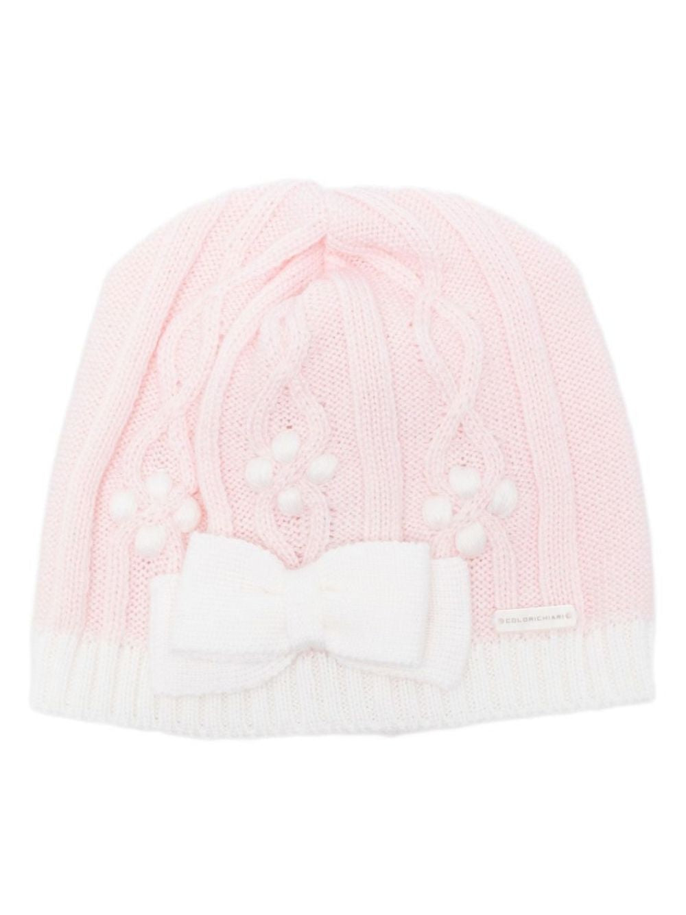 Cappello per neonata Colorichiari rosa con dettaglio fiocco in rilievo FF788586 2088 8020 COLORICHIARI KIDS