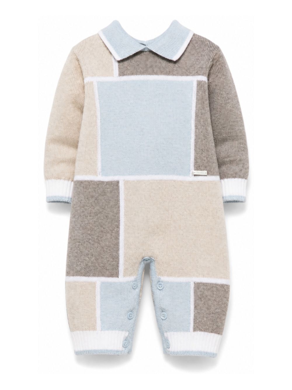 Tutina per neonato Colorichiari multicolore con design color-block MF168596 2088a 5123 COLORICHIARI KIDS
