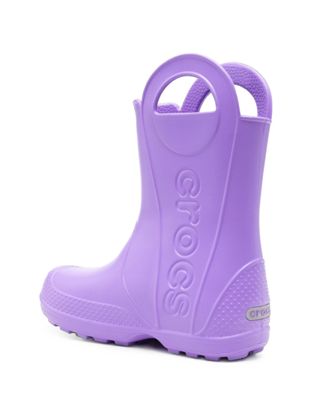 Stivali da pioggia Handle It Rain per bambini Crocs Kids viola con design cut-out laterali 211052 PUPS CROCS KIDS