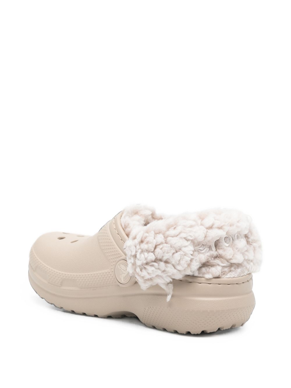 Ciabatte Classic Bear Plpush Fleece Lined Clog T per bambini Crocs Kids beige con orsetto in rilievo 213981 DULC CROCS KIDS