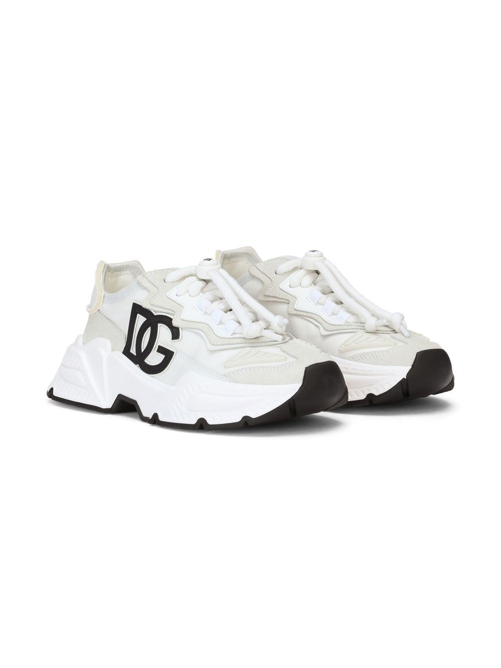 Sneakers per bambino Dolce & Gabbana Kids bianche con logo DG sul lato DA5119 AQ040 80001 DOLCE & GABBANA KIDS
