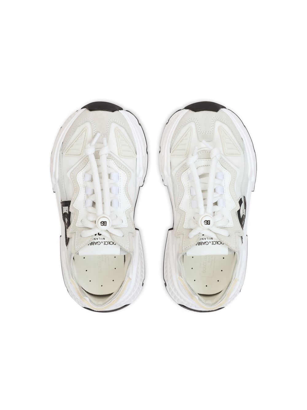 Sneakers per bambino Dolce & Gabbana Kids bianche con logo DG sul lato DA5119 AQ040 80001 DOLCE & GABBANA KIDS