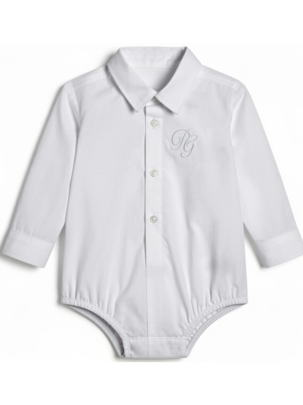 Camicia a body per neonato Dolce & Gabbana Kids bianca con colletto classico L11O82 G7P1Z W0800 DOLCE & GABBANA KIDS