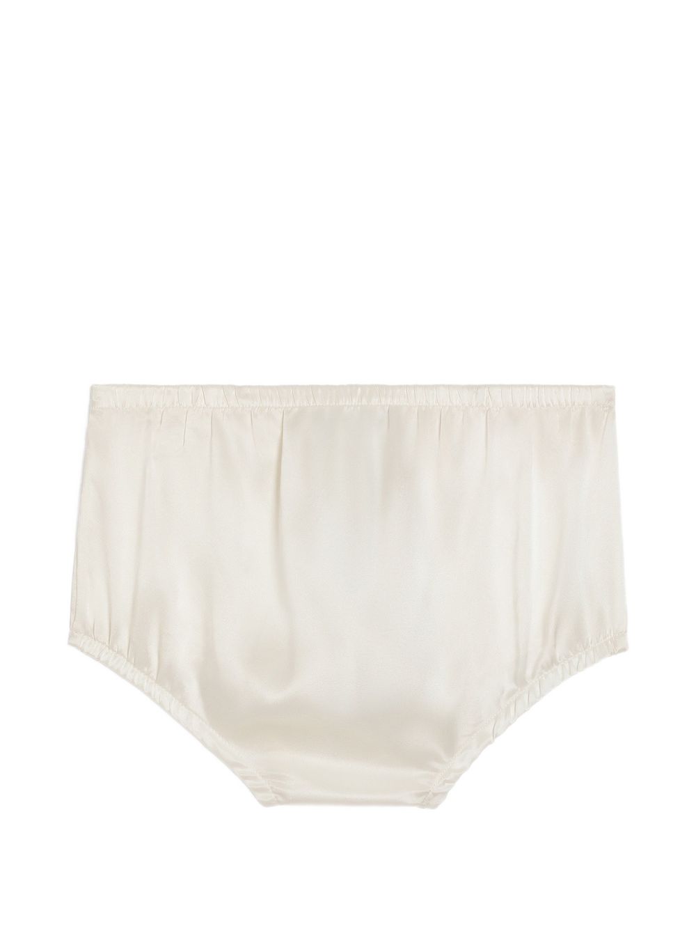 Abito per neonata Dolce & Gabbana Kids bianco con fiocco in rilievo sul davanti L24DT4 G7P4A S9000 DOLCE & GABBANA KIDS