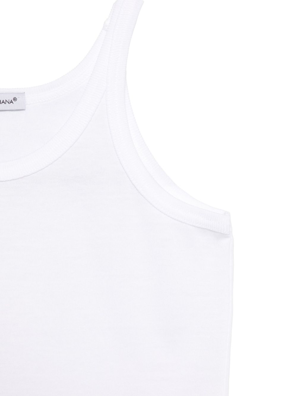 Set di 2 canotte per bambino Dolce & Gabbana Kids bianco con logo L4J702 ON00H W0800 DOLCE & GABBANA KIDS