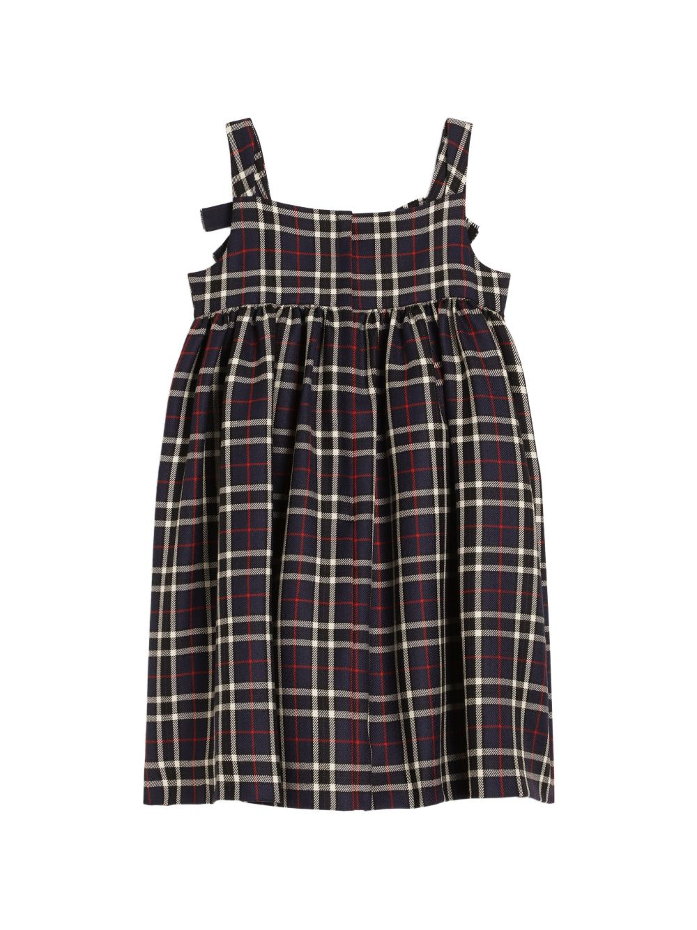 Abito per bambina Dolce & Gabbana Kids blu in tartan in lana vergine L54DU5 FQ2N0 S8104 DOLCE & GABBANA KIDS