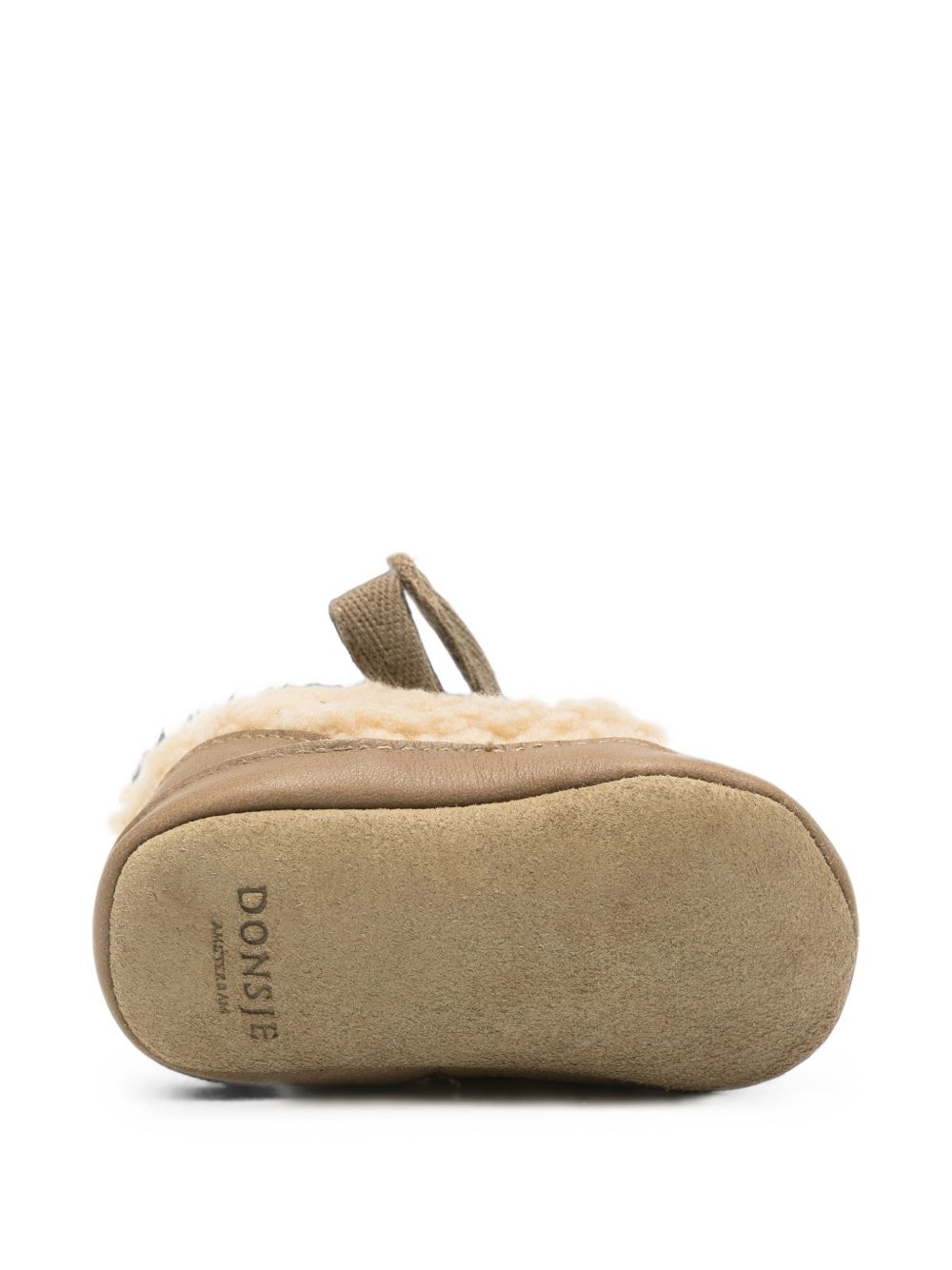 Sneakers per neonati Donsje Kids beige con finitura in shearling 1044300 CF005 DONSJE KIDS