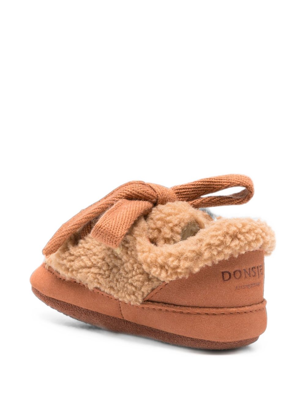 Sneakers per neonati Donsje Kids marroni con finitura in shearling 1044300 CF006 DONSJE KIDS