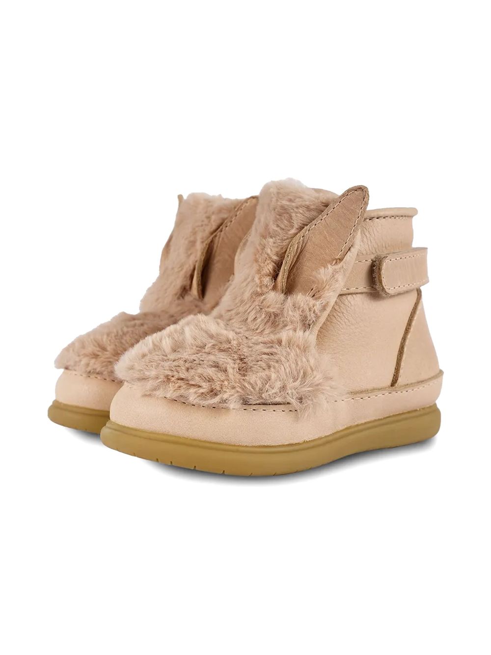 Stivali per neonati Donsje Kids beige con rifinitura in shearling 1500902 SF015 DONSJE KIDS