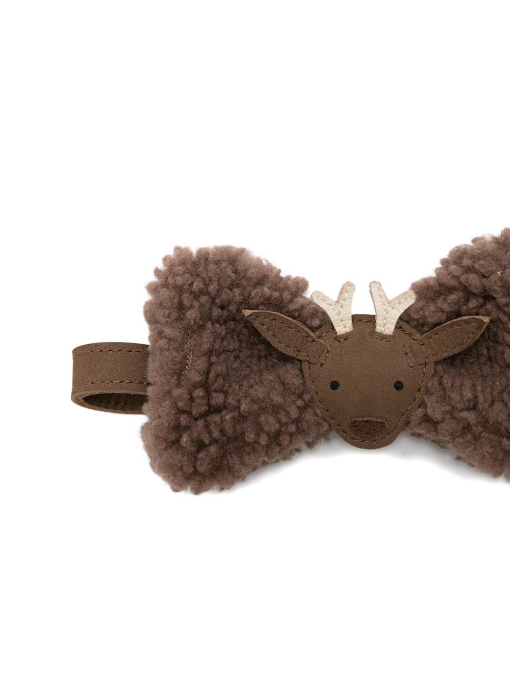 Papillon per bambino Donsje Kids marrone con applicazione frontale con renna 5524602 CF016 DONSJE KIDS