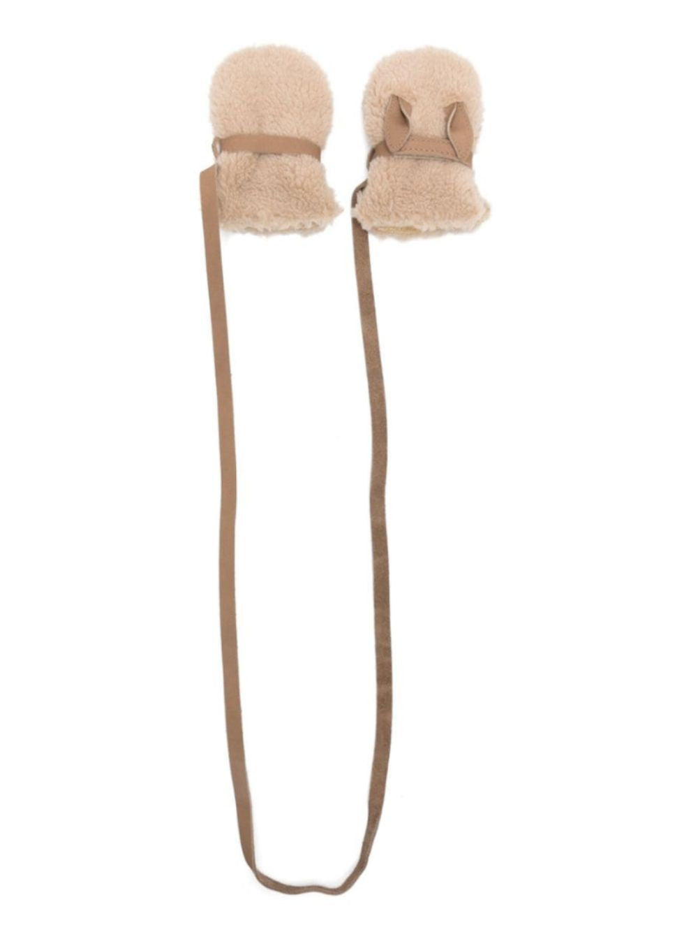 Guanti Richy Fluffy Bunny per neonata Donsje marrone con design in pelliccia 6023107 CF005 DONSJE KIDS