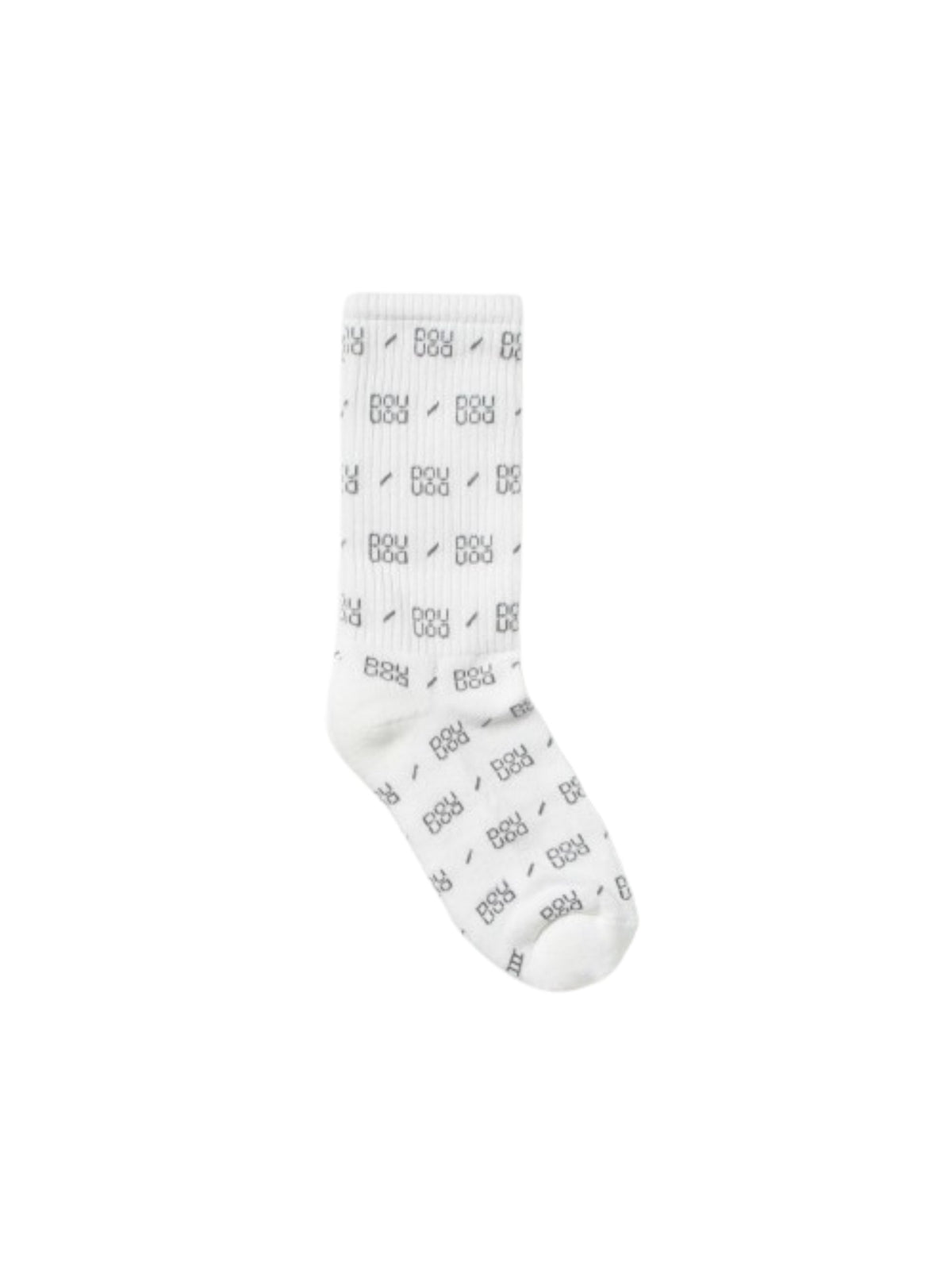 Calzini per bambini Douuoud Kids bianchi con logo all-over 2Q0800 Z0553 101NE DOUUOD KIDS