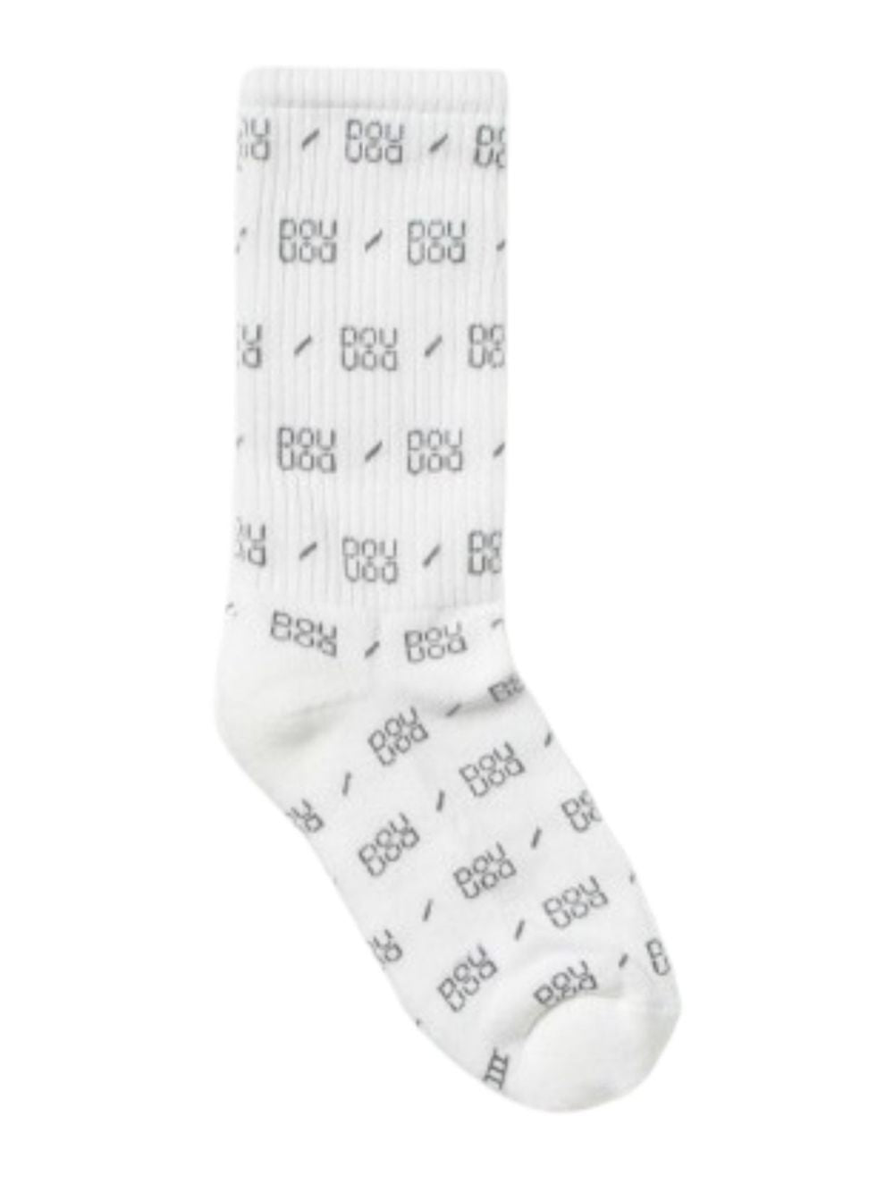Calzini per bambini Douuoud Kids bianchi con logo all-over 2Q0800 Z0553 101NE DOUUOD KIDS