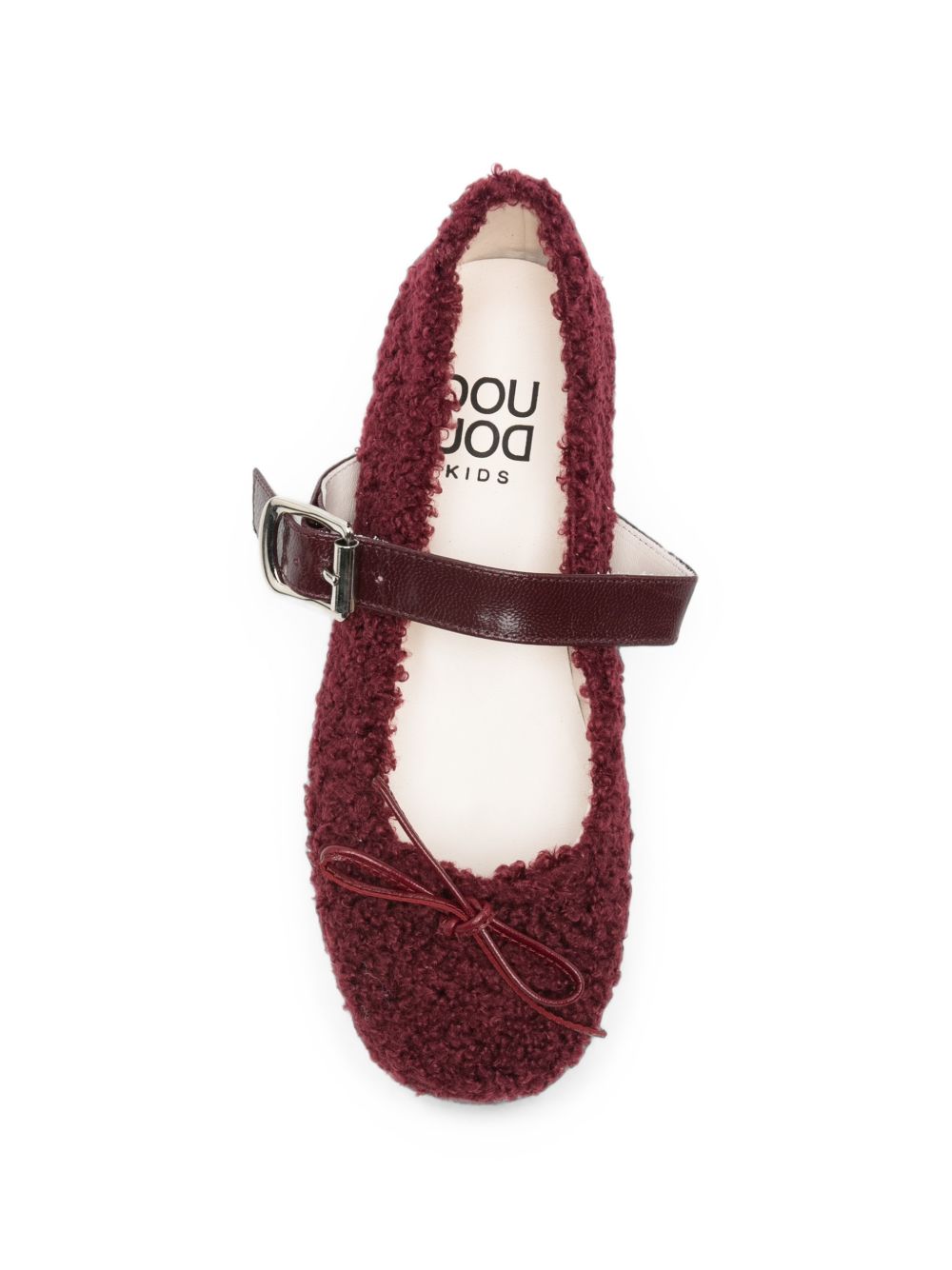 Ballerine per bambina Douuod Kids bordeaux in lana BALL608 VINACCIA DOUUOD KIDS