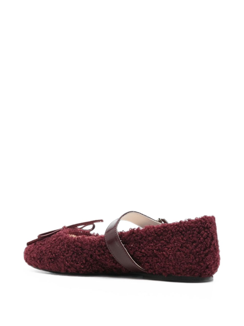 Ballerine per bambina Douuod Kids bordeaux in lana BALL608 VINACCIA DOUUOD KIDS