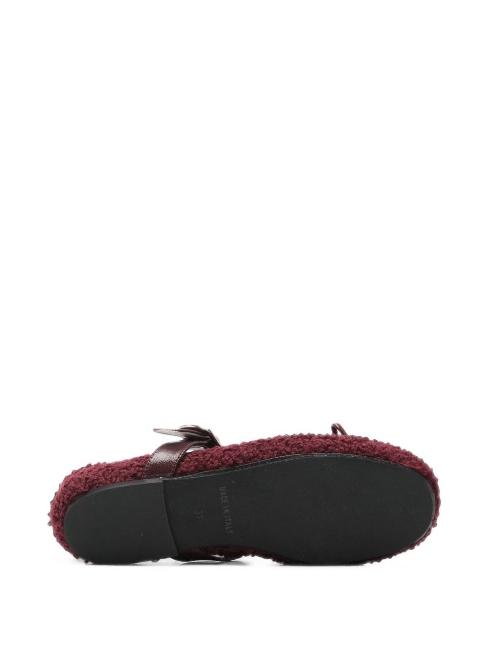 Ballerine per bambina Douuod Kids bordeaux in lana BALL608 VINACCIA DOUUOD KIDS