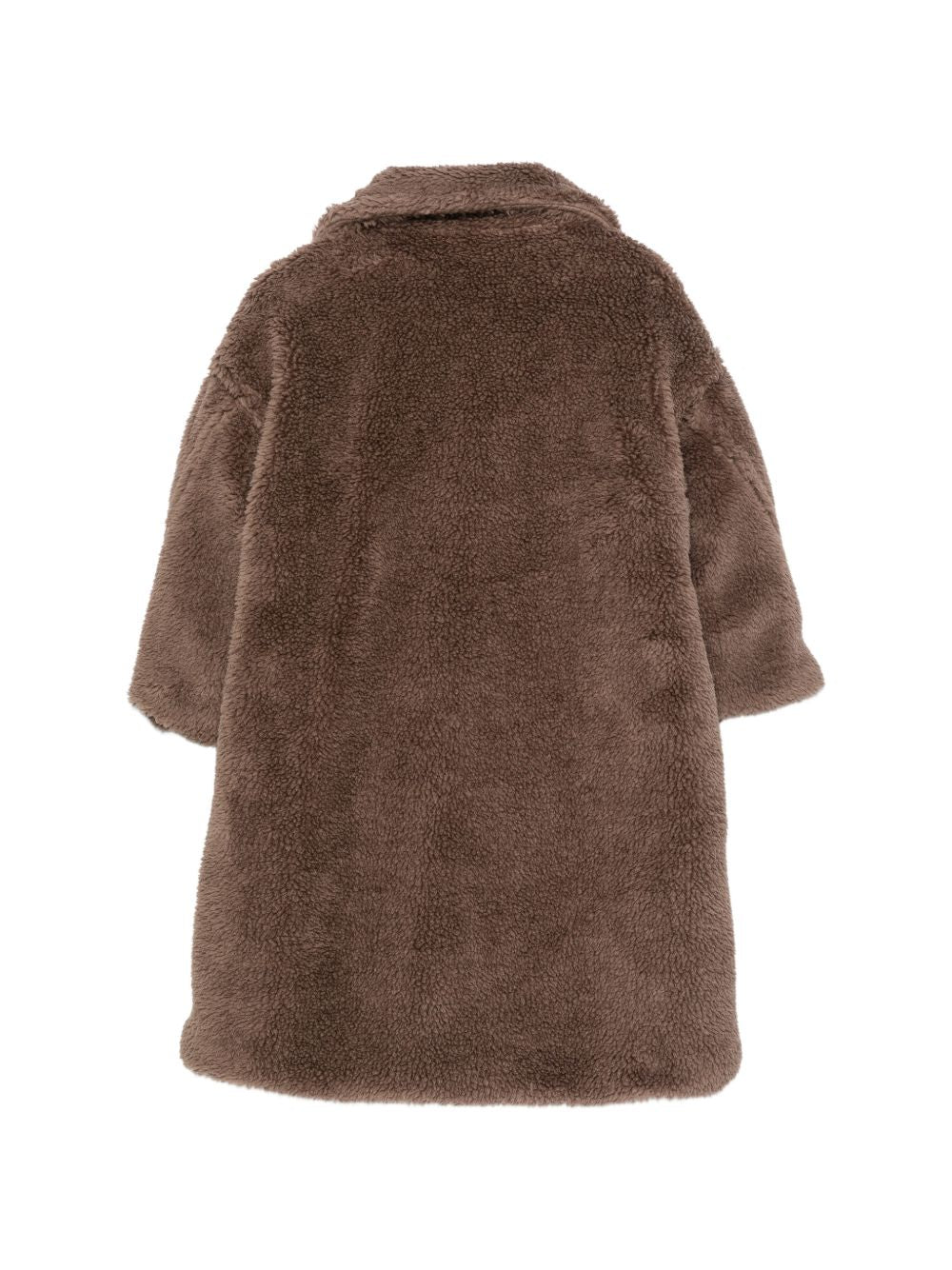 Cappotto per bambina Douuod Kids marrone con texture teddy DZ2P40 Z3949 347 DOUUOD KIDS