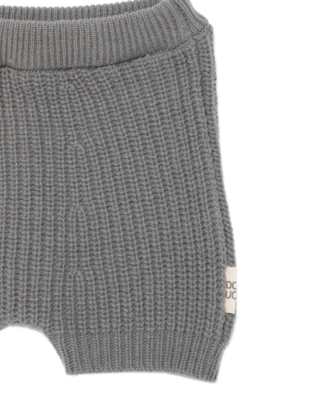 Shorts per neonato Douud Kids grigi lavorati a maglia DZ6520 Z3404 917 DOUUOD KIDS