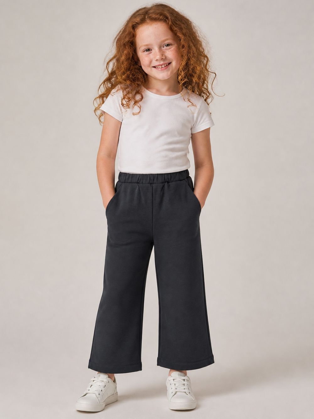 Pantaloni per bambina Douuod Kids blu con dettaglio fiocco sul retro DZ6A60 Z3728 651 DOUUOD KIDS