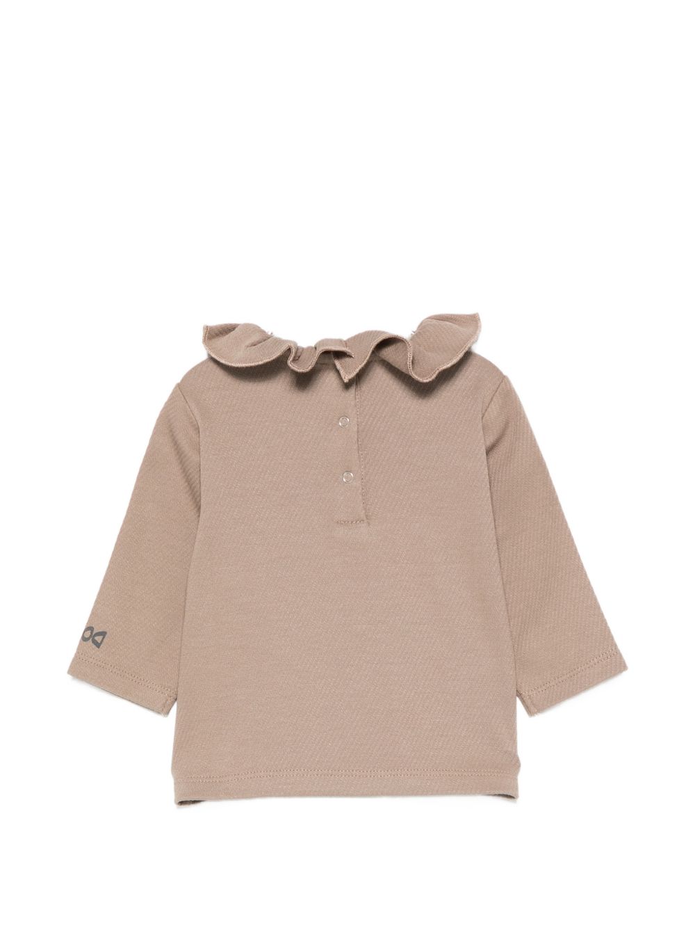 T-shirt per neonata Douuod Kids marrone con stampa DZ8020 Z4097 343 DOUUOD KIDS