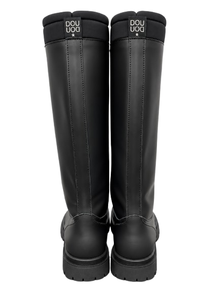 Stivali per bambina Douuod Kids neri in pelle STIV592 NERO DOUUOD KIDS