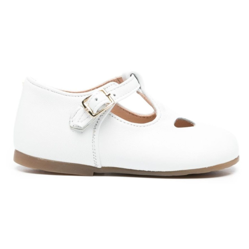 Scarpe eleganti per bambino Eli1957 bianche con fibbia 12042AN BLANCO Eli Kids