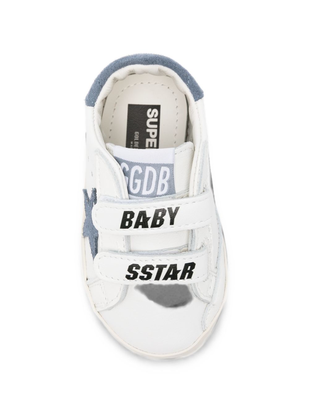 Sneakers per neonato Goolden Goose Kids bianco con toppa a stelle F00166F008632 10573 GOLDEN GOOSE KIDS