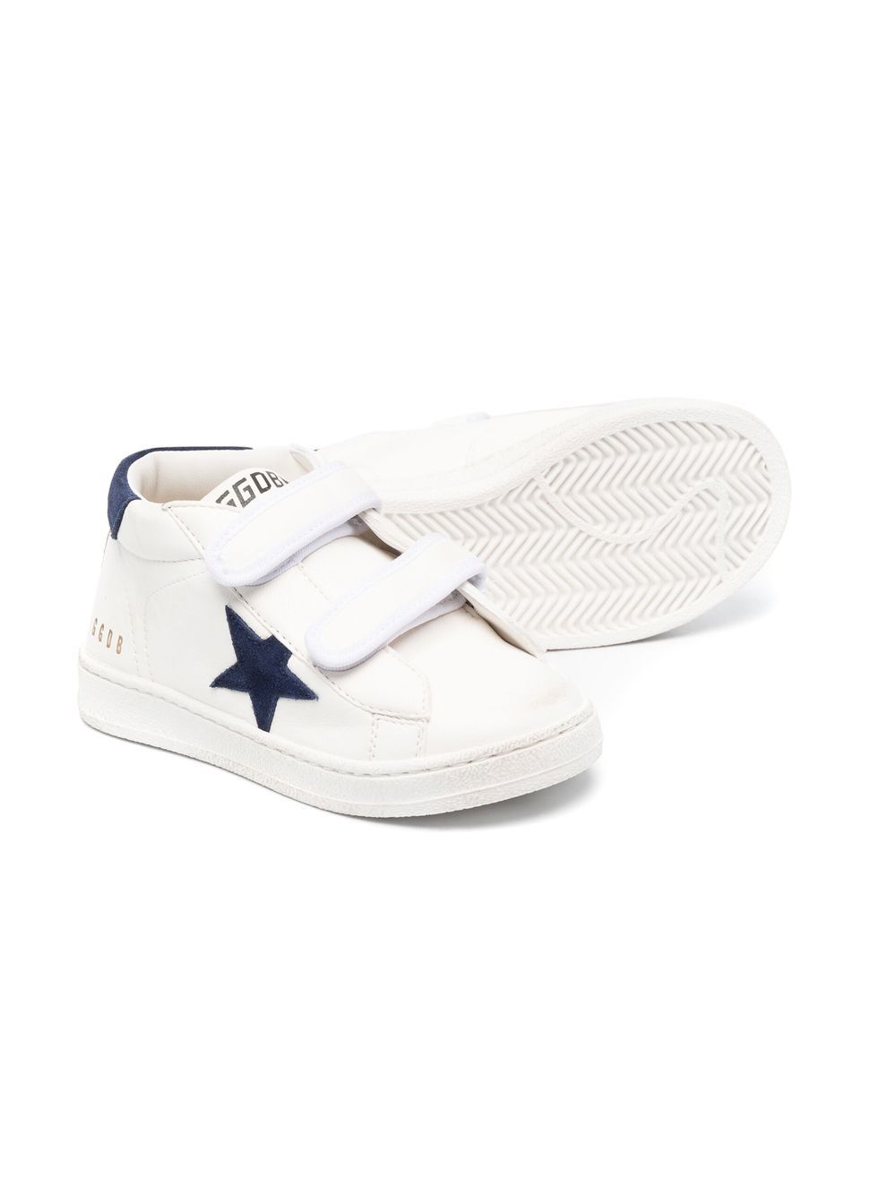Sneakers per bambini Golden Goose Kids bianche con chiusura a strappo F00386F003322 10357 GOLDEN GOOSE KIDS