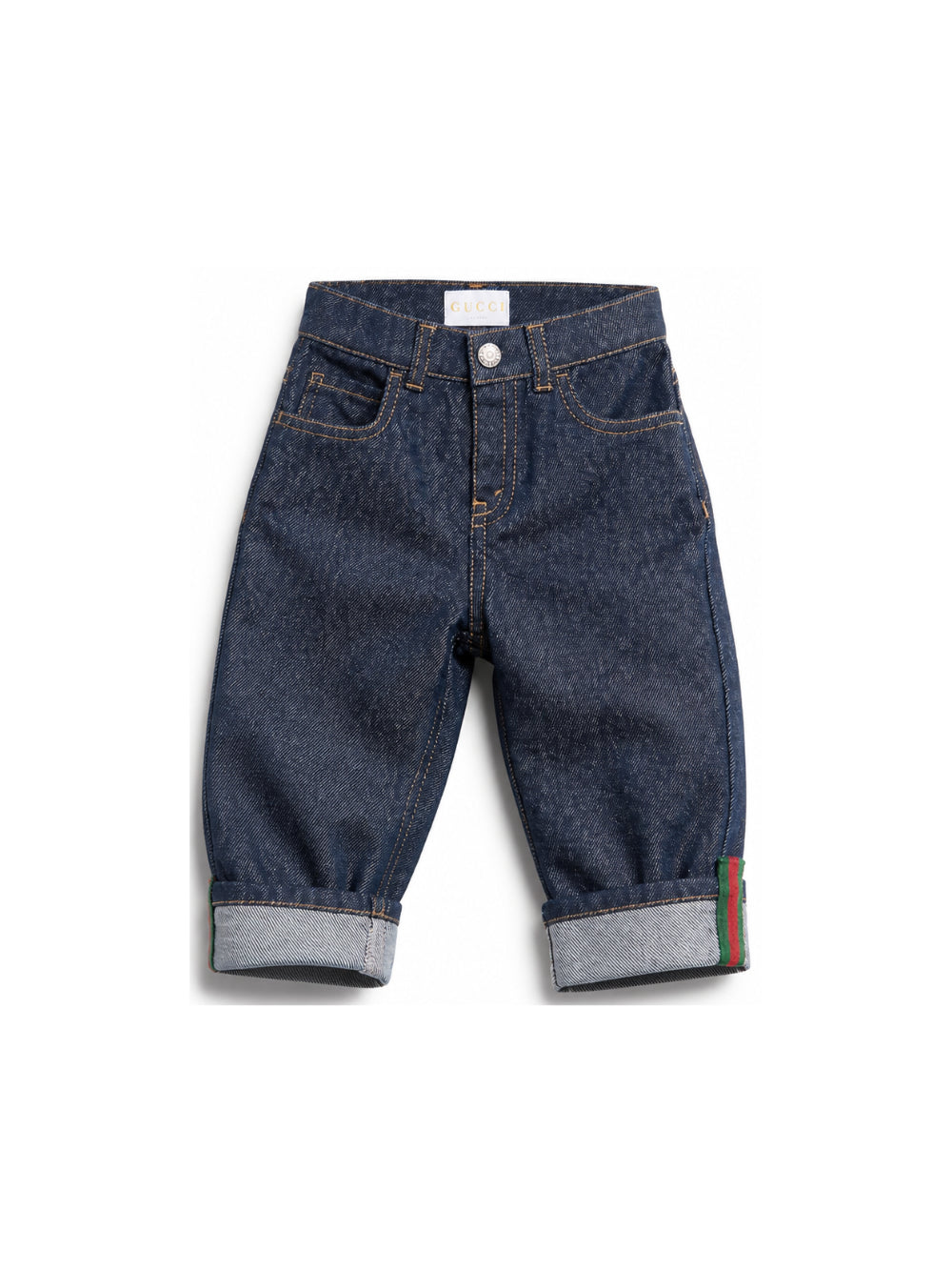 Jeans per neonato Gucci Kids in denim con orlo risvoltato 830721XDDGN 4759 GUCCI KIDS