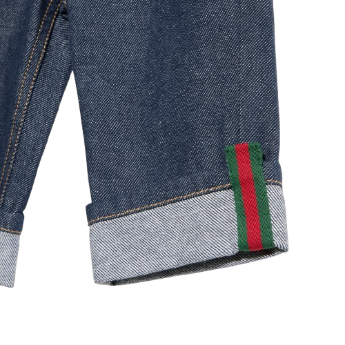 Jeans per neonato Gucci Kids in denim con orlo risvoltato 830721XDDGN 4759 GUCCI KIDS