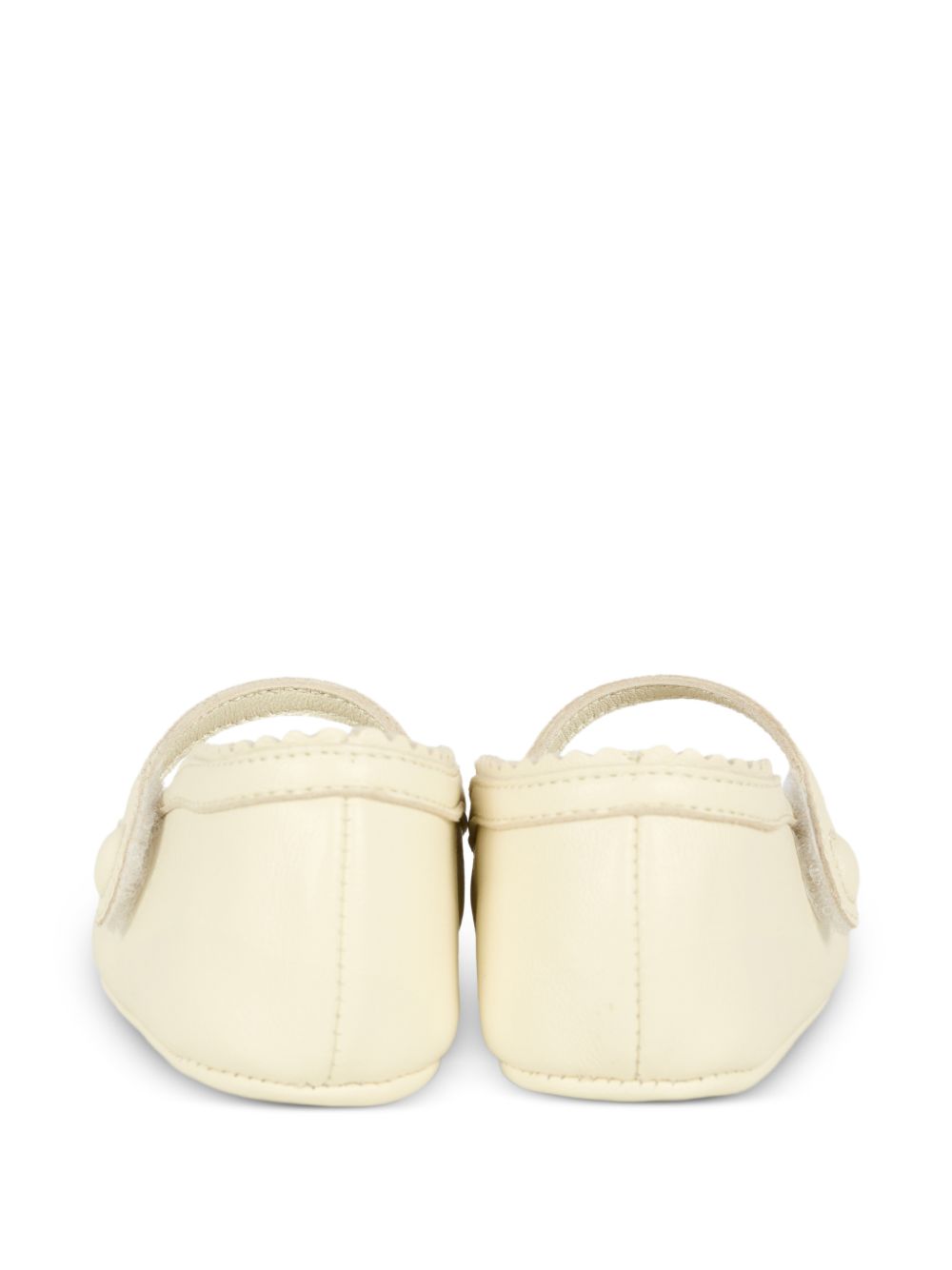 Ballerine per neonata Gucci Kids bianco con orlo a smerlo 8343571D700 9110 GUCCI KIDS