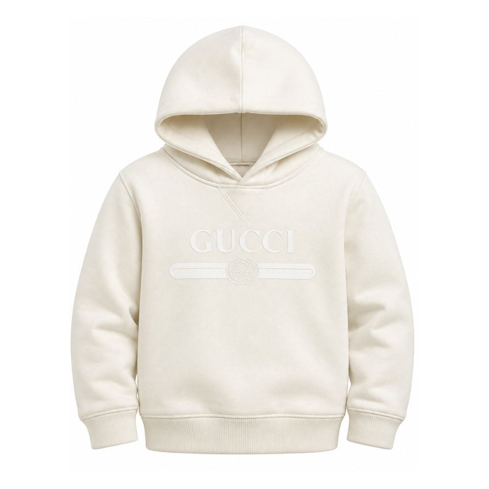 Felpa per bambini Gucci Kids bianca con logo sul davanti 855554XJHXM 9043 GUCCI KIDS