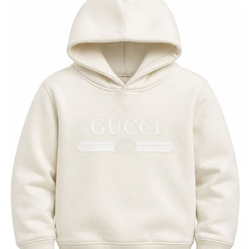 Felpa per bambini Gucci Kids bianca con logo sul davanti 855554XJHXM 9043 GUCCI KIDS