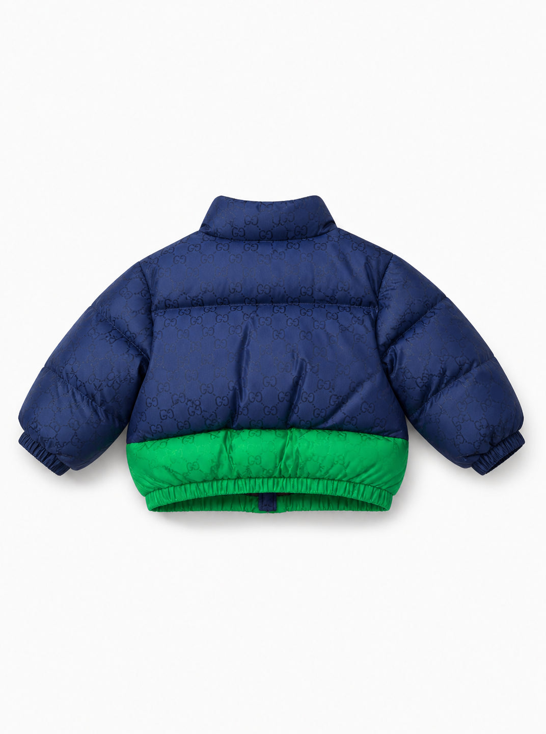 Giubbino per neonato Gucci Kids blu con logo GG all-over 863969XWA8Z 4023 GUCCI KIDS