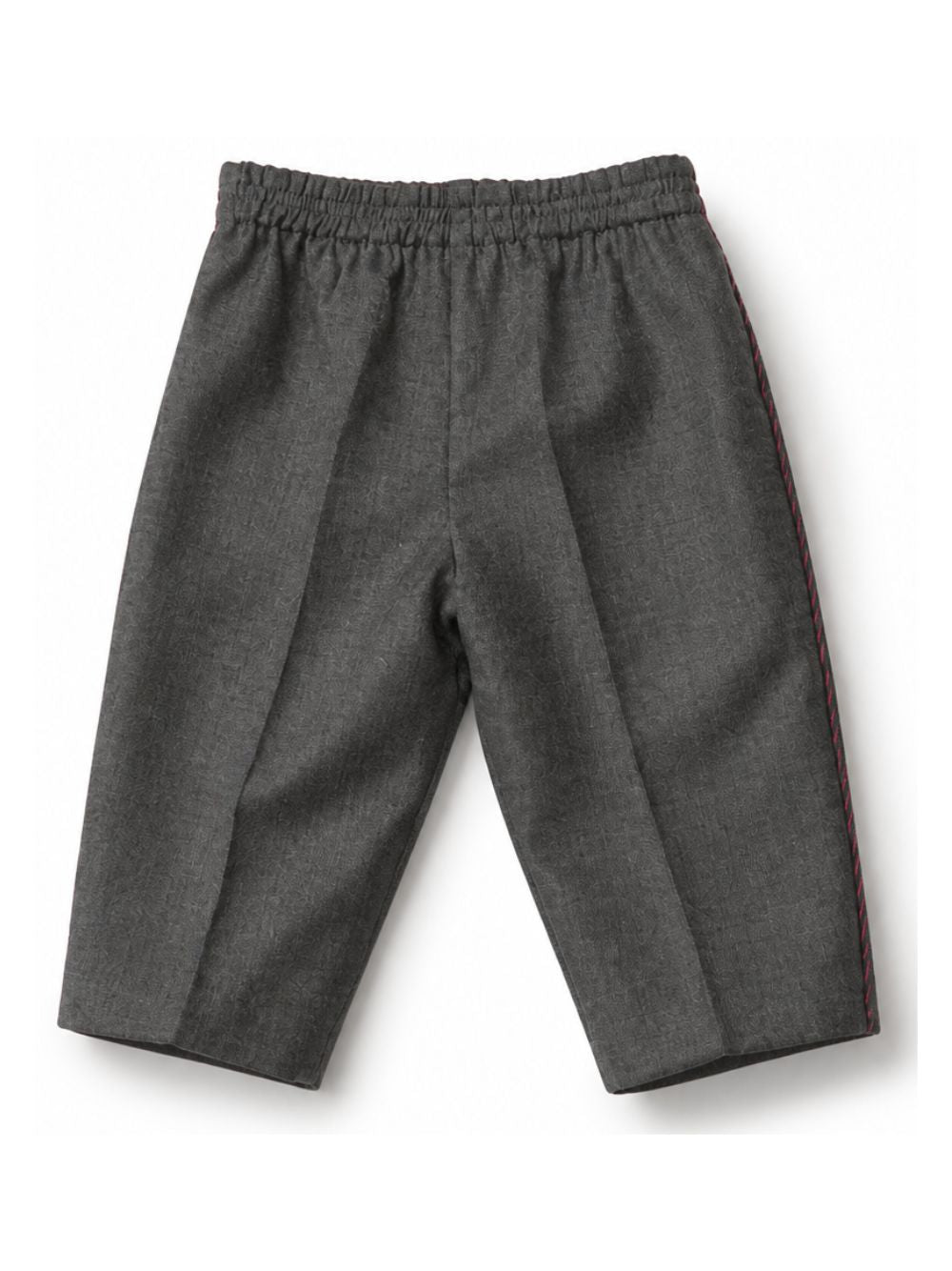 Pantaloni per neonato Gucci Kids grigi con dettaglio nastro Web laterale 863993XWA84 1089 GUCCI KIDS