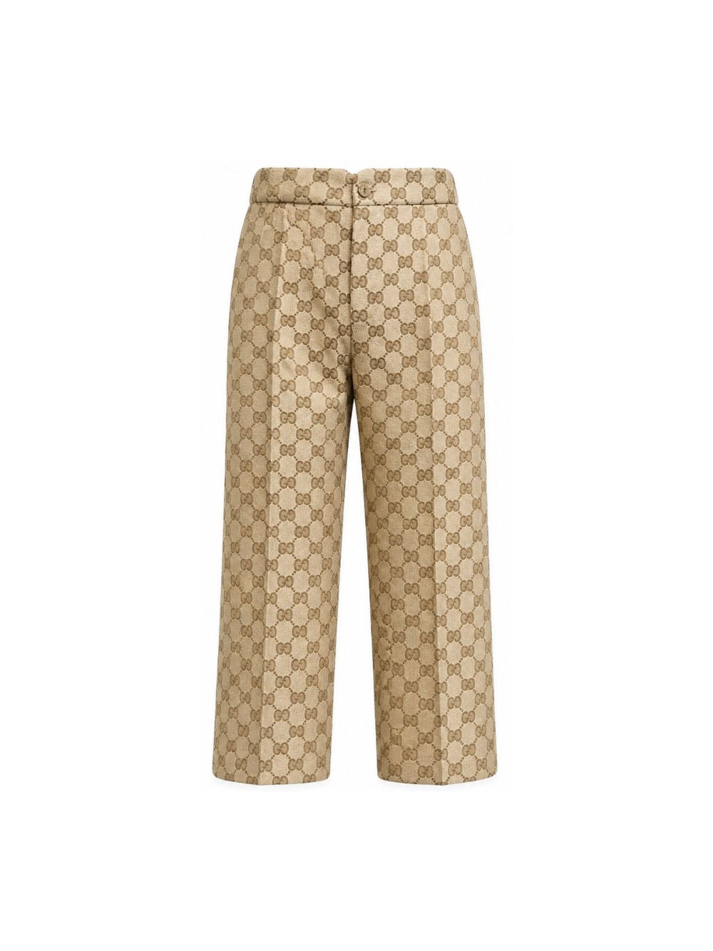 Pantaloni per bambina Gucci Kids beige con logo GG all-over 866669XWA9A 2061 GUCCI KIDS