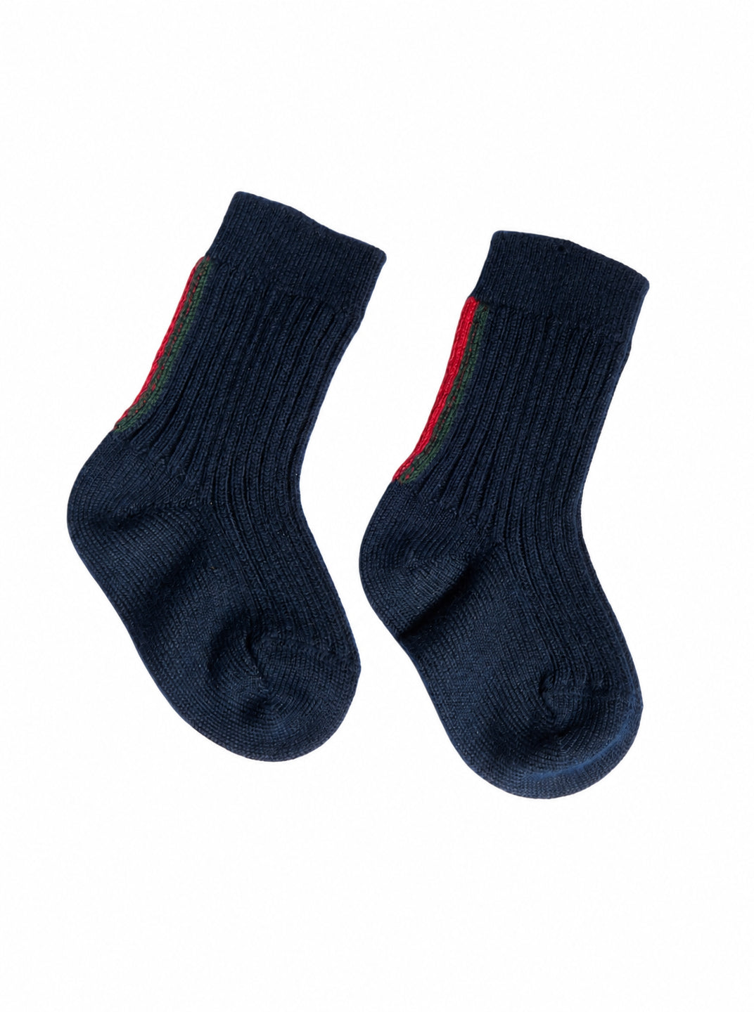 Calzini per neonati Gucci Kids blu con nastro Web rosso e verde 8682263KAB8 4066 GUCCI KIDS