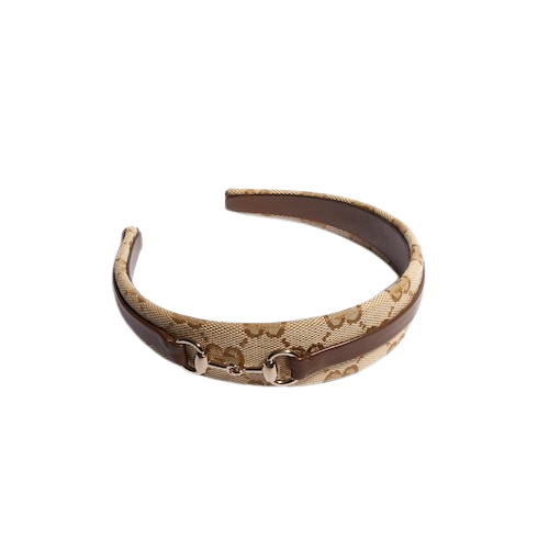 Cerchietto per capelli per bambina Gucci Kids beige con dettaglio con fibbie 8684304HBJ7 2064 GUCCI KIDS