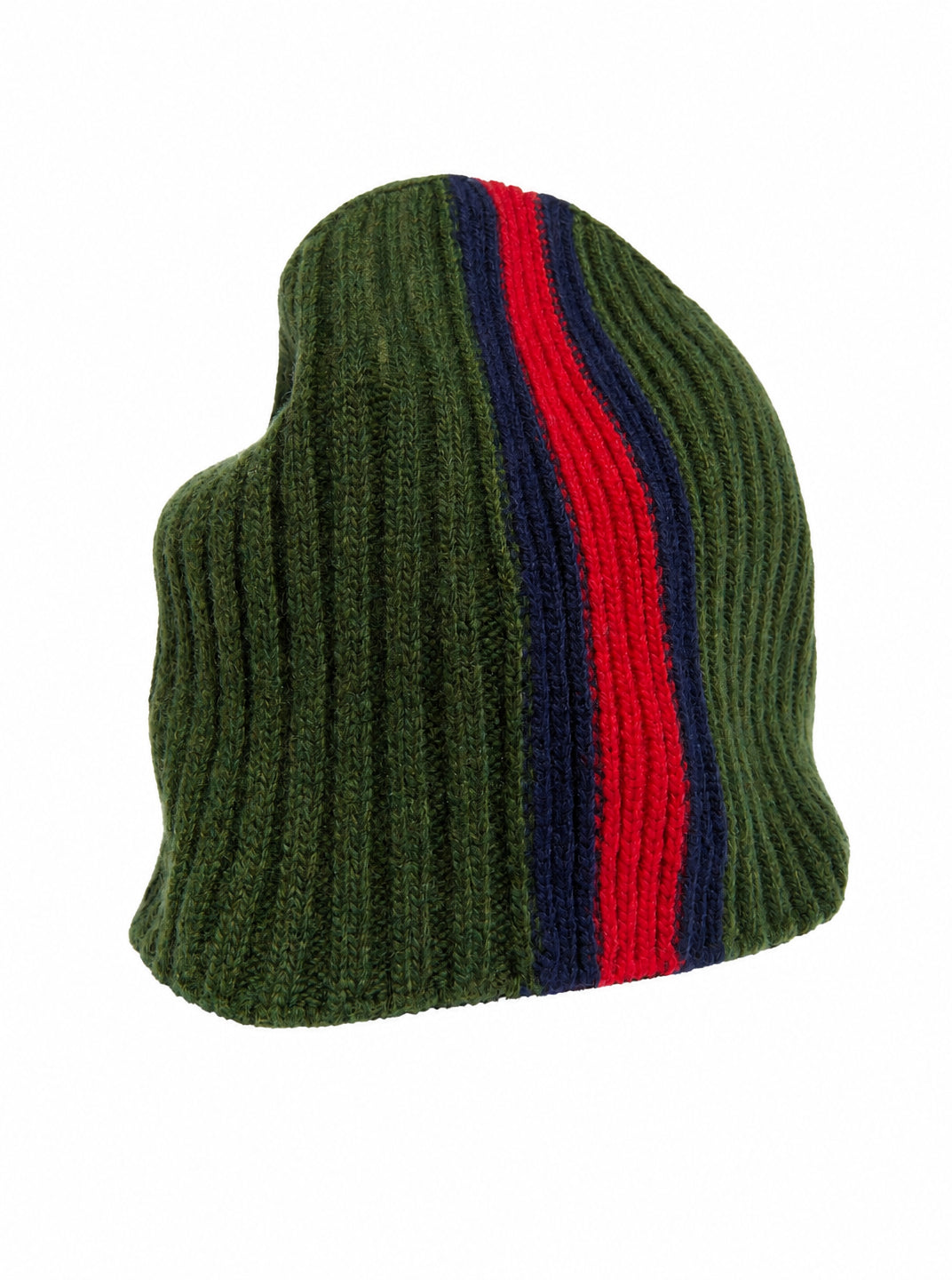 Cappello per bambino Gucci Kids verde con nastro Web blu e rosso 8710214KADM 3268 GUCCI KIDS