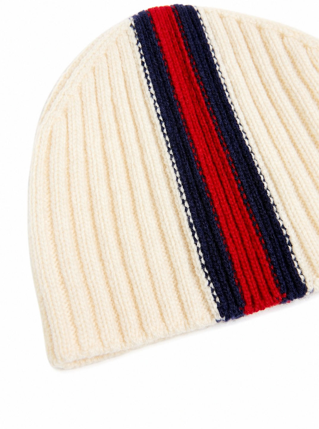 Cappello per neonato Gucci Kids bianco con nastro Web rosso e blu 8710253KACH 9268 GUCCI KIDS