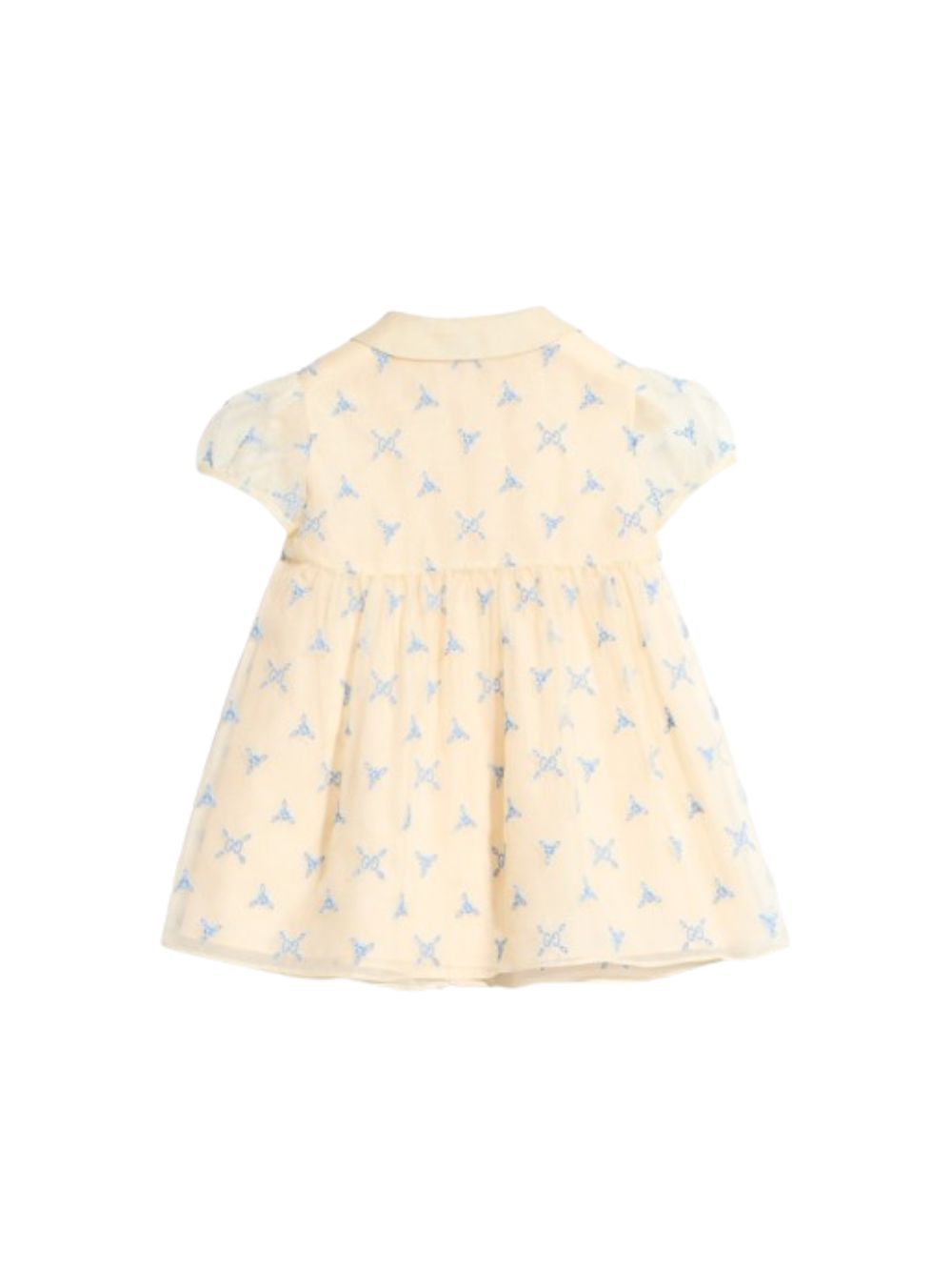 Abito per neonata Gucci Kids beige con finiture in pizzo 872846ZAU0J 9203 GUCCI KIDS