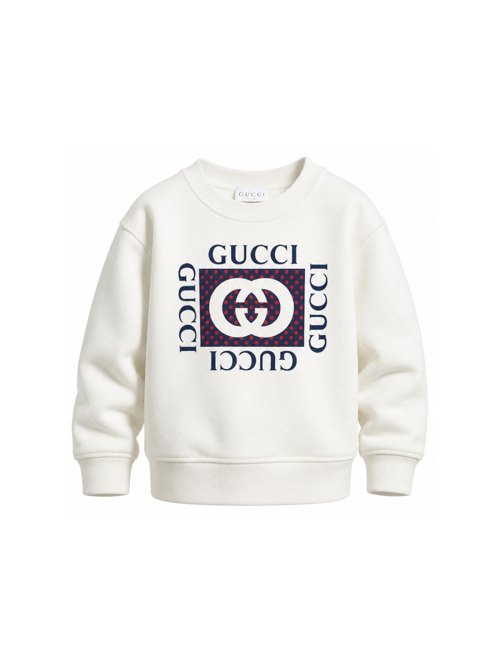 Felpa per bambini Gucci Kids bianca con stampa grafica 873824XJHYV 9214 GUCCI KIDS