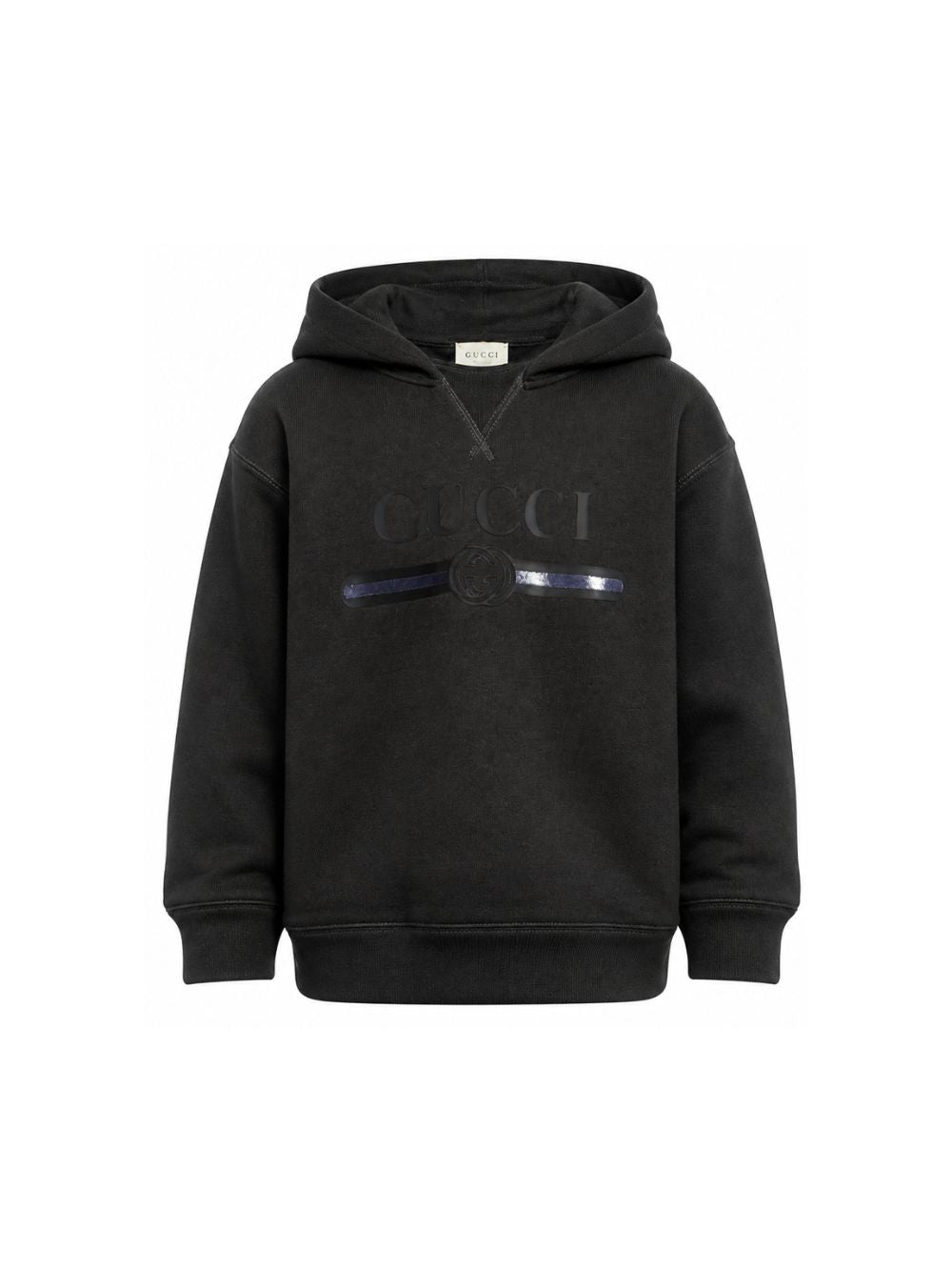 Felpa per bambino Gucci Kids nera con dettaglio logo sul davanti A0044XXJHXM 1073 GUCCI KIDS