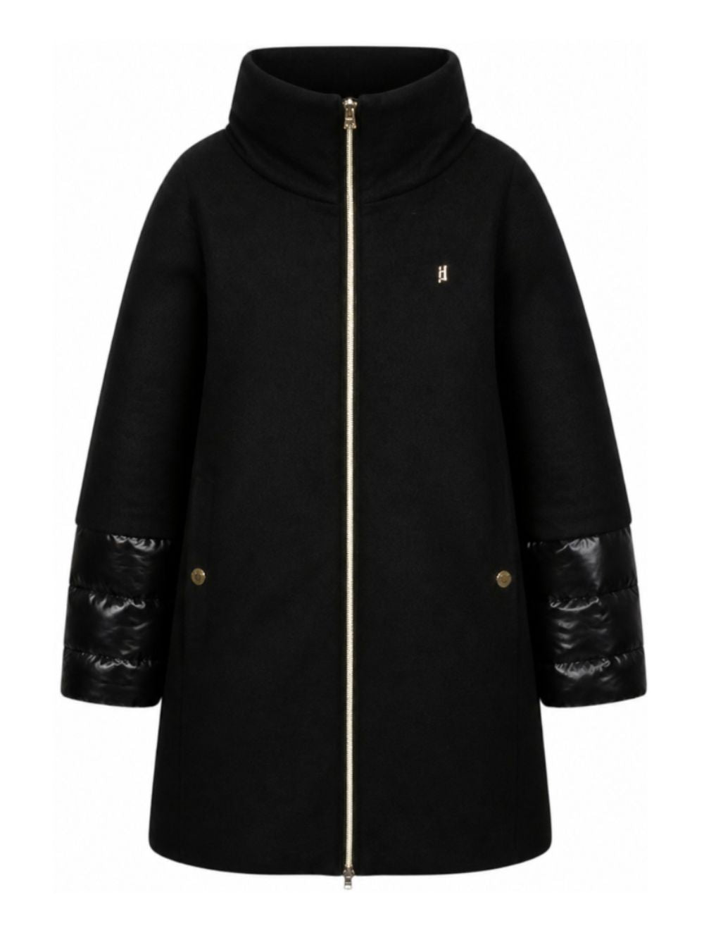 Cappotto per bambina Herno Kids nero con design imbottito CA000014G33344 9300 HERNO KIDS