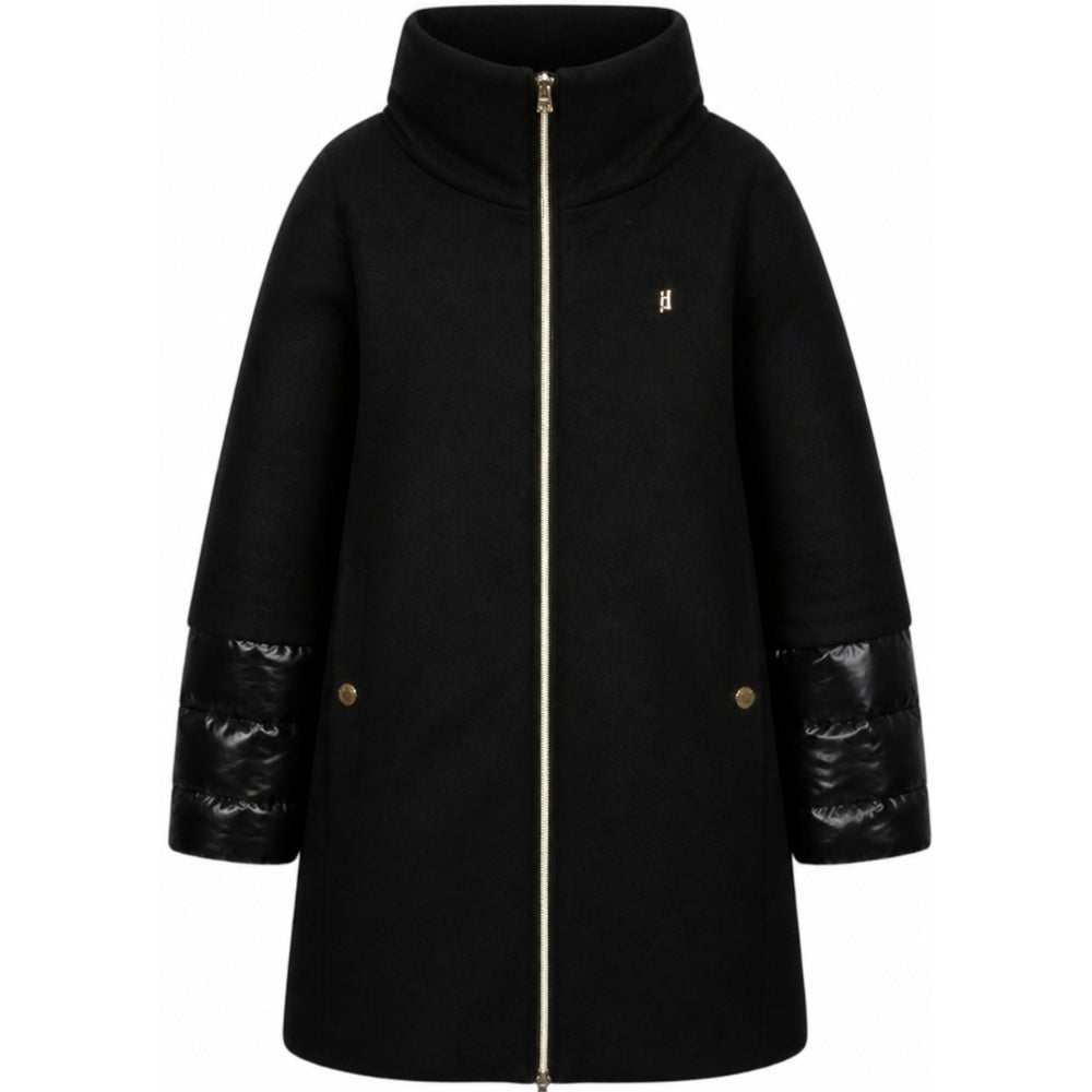 Cappotto per bambina Herno Kids nero con design imbottito CA000014G33344 9300 HERNO KIDS