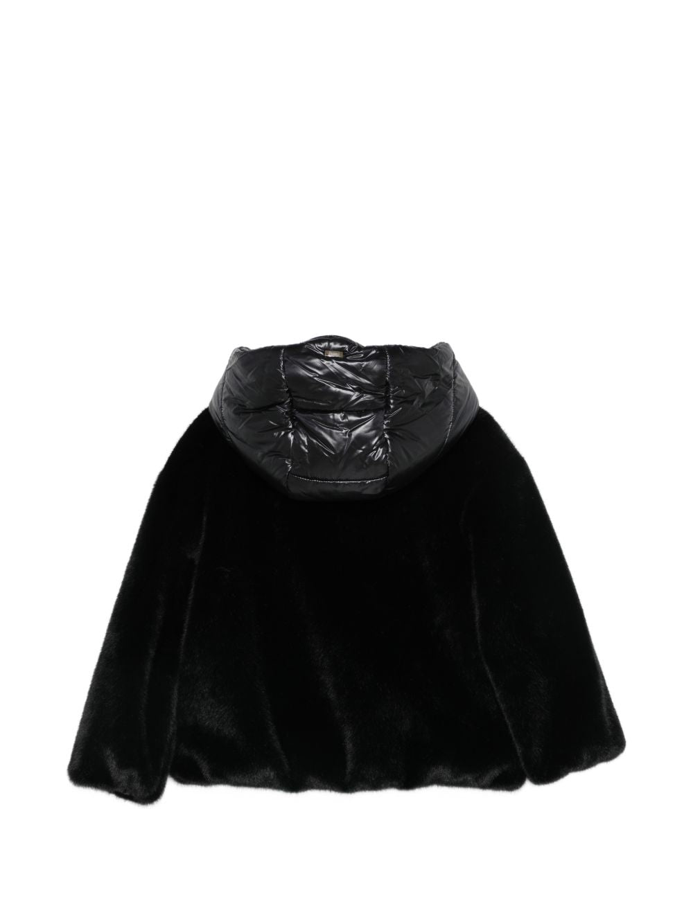 Giubbino per bambina Herno Kids nero con texture teddy GC000060G12630 9300 HERNO KIDS
