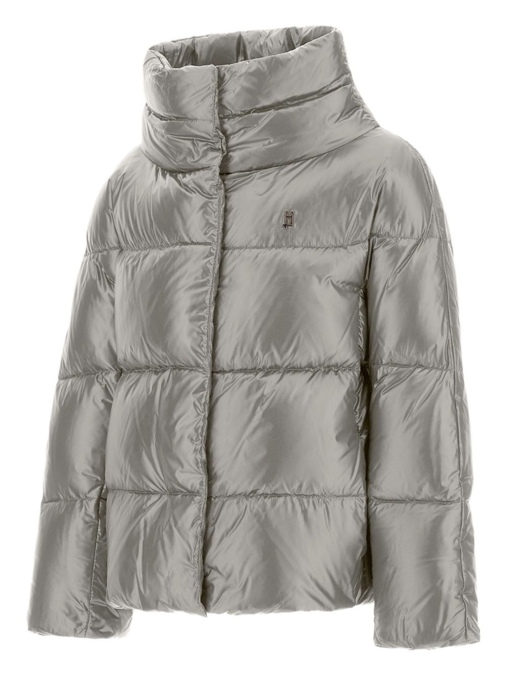 Giubbino per bambina Herno Kids grigio con design trapuntato PI000189G12017Z 9406 HERNO KIDS
