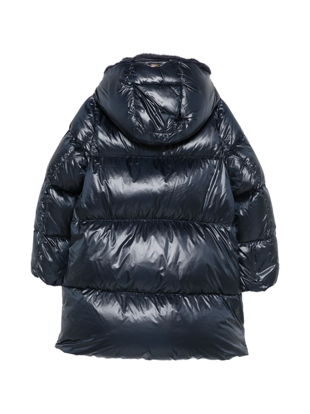 Cappotto per bambina Herno Kids blu con effetto glossy PI000195G12017Z 9200 HERNO KIDS
